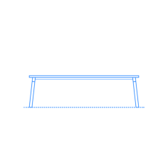 Furniture Benches Run 3 Seat Bench Outline Drawing Svg Vector, Free Vectors File